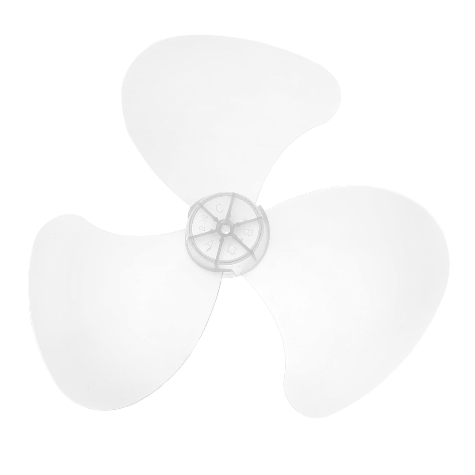 Pala di Ricambio Ventilatore da Soffitto in Plastica Rigida Bianca Design a Tre Lame Leggera e Resistente al Calore per Festa e Ventilatore Verticale