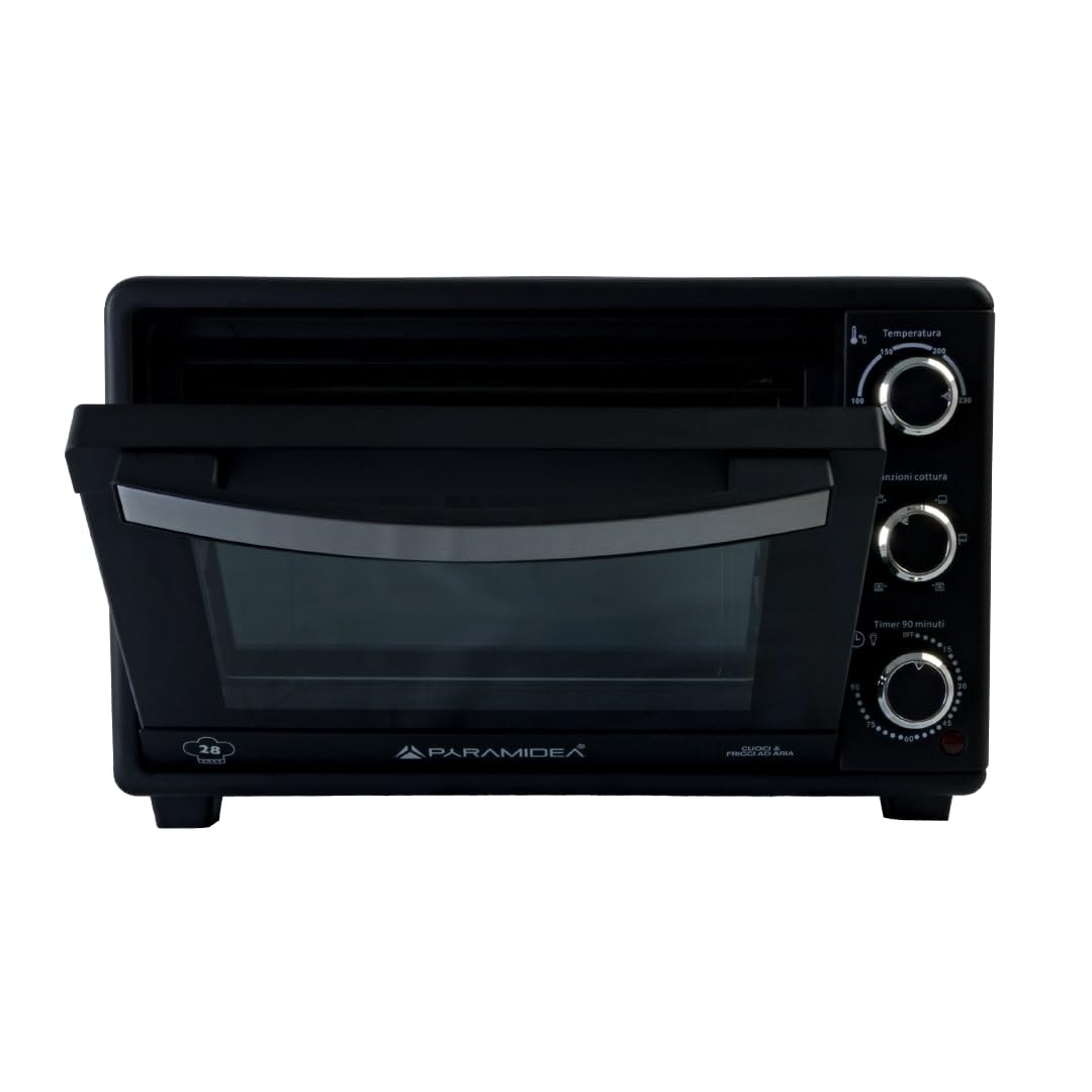Forno Elettrico Ventilato 28 Litri 1500W Acciaio Inox Lavastoviglie Timer 90 min FOK2812