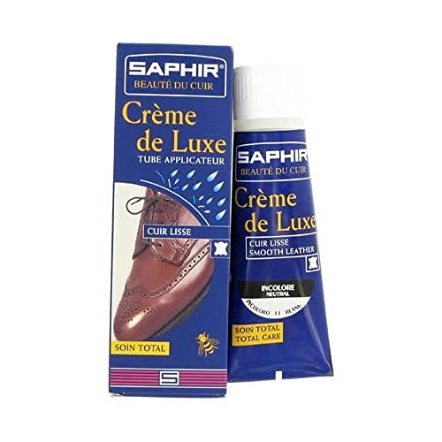 Saphir Crème de Luxe avec Applicateur pour Chaussures, Bordeaux 08, 75