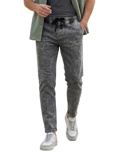 Image of Urbano Fashion Men Mid Rise Regular Fit Washed Jogger Jeans Stretchable