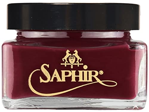 Image of Saphir Medaille d'Or Pommadier Cream 75ml - Natural Cream Leather Shoe Polish, Leather Conditioner for Boots, Handbags