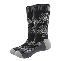 Guns N' Roses Guns N Roses Skulls Band Monochrome 7/11 GNR Socks Black 10x20cm