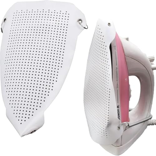 Image of Steam Iron Teflon Shoe Cover,Plate Protector Cover Ironing Accessories for Cloth Safe Slip Quick Install Cover Most Standard Size Iron Cover.