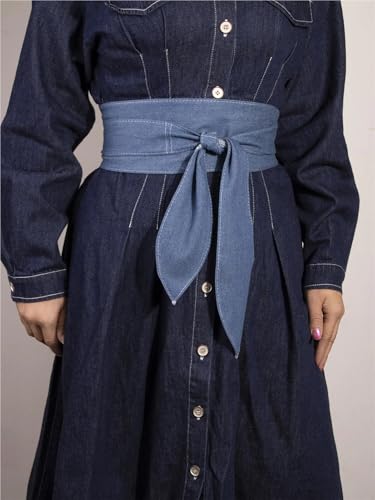 Decorative Belt Soft Clothing Decoration Bow Ribbon Waist Belts Belts Decorative Waistband Women's Wide Girdle Waist Strap for Country Concert Outfit(247cm,Coffee)3