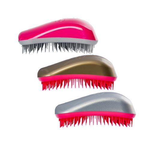 Dessata Original Pro Pack of 3 Fuchsia Hairbrushes