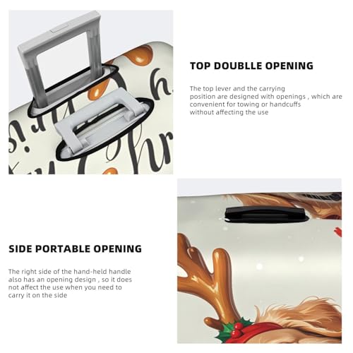 Travel Luggage Cover Christmas Cute Dog Fashion Washable Baggage Suitcase Protector Fit For Luggage Medium4