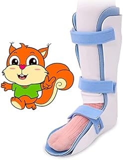 Kids AFO Drop Foot Brace Baby Ankle Foot Orthosis Night Splint for Children Toddler Pediatric Strephenopodia Support Strephexopodia Splint Walking with Shoes or Sleeping-(Medium-Right)