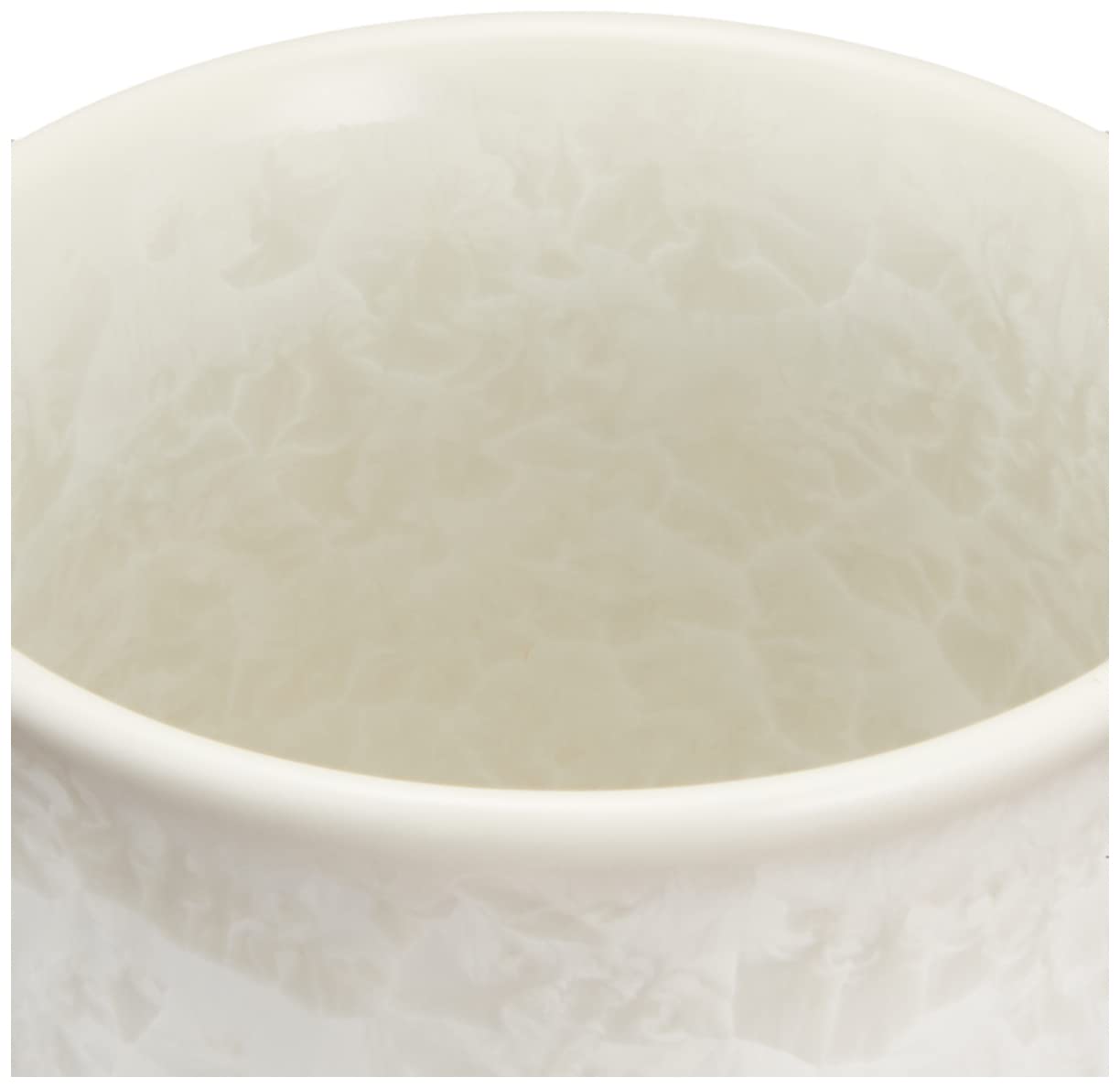 Kyoto Ware KTA162-02 Kiyomizu Ware Ceramic Kiln Teacup, Small, Flower Crystal (White Background Red)