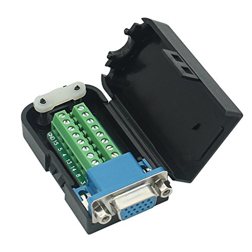 DB15Adapter D-SUB DB15 VGA Femmina 3Row 15Pin a Terminale Breakout Board Connettori con custodia