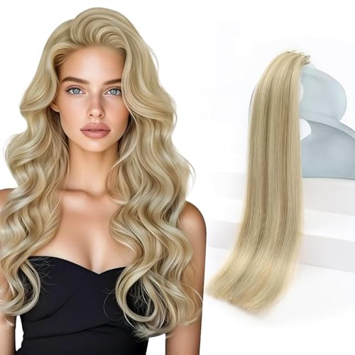 Image of Sunny Hair Tape in Hair Extensions Human Hair Highlight for Date Night
