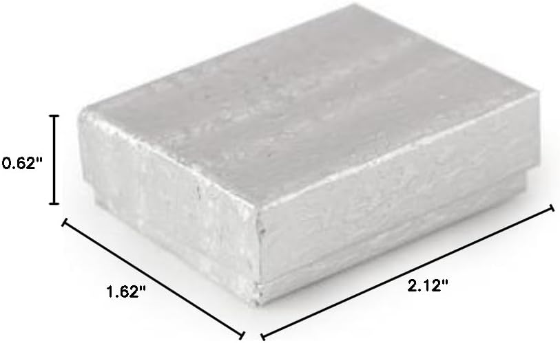 Silver Foil Jewelry Box #11 (Case of 100)