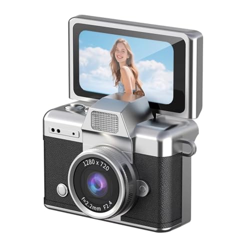 Cámara Mini Retro con Pantalla Flip 1.47" HD miniatura 1