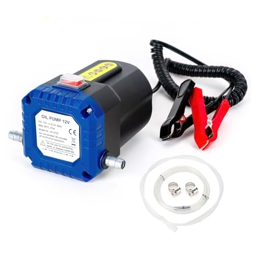 LEMOTO Bomba Extractora de Aceite 12V 80W,Bomba Extractora de Líquido Diesel, Bomba de Transferencia de Succión Bomba de Aceite de Motor con Manguera
