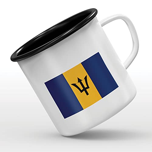 Mygoodprice MUG tasse émaillée au motif Drapeau Barbade