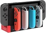 FYOUNG Charger Compatible with Nintendo Switch/Switch OLED Controller, Charging Dock Station Base Compatible with Joycons with Indicator Light, Charger Dock for Joycon Controller