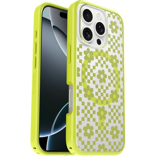 Image of OtterBox iPhone 16 Pro Symmetry Series Clear Case - Daisy Dance (Yellow) - Ultra-Thin, Sleek iPhone Case, Floral iPhone Case