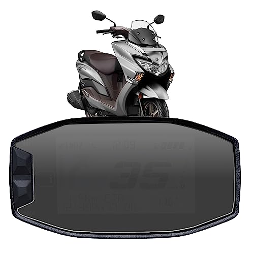 Image of FCS 9H Anti-Shock Edge-to-Edge Screen Protector Guard Compatible for Suzuki Access 125 | Enhanced Display Protection (Suzuki Burgman Street EX 125, Matte)