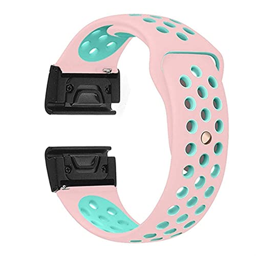 Bracelet de montre 26mm pour Garmin Fenix 7X en silicone agate EZZON