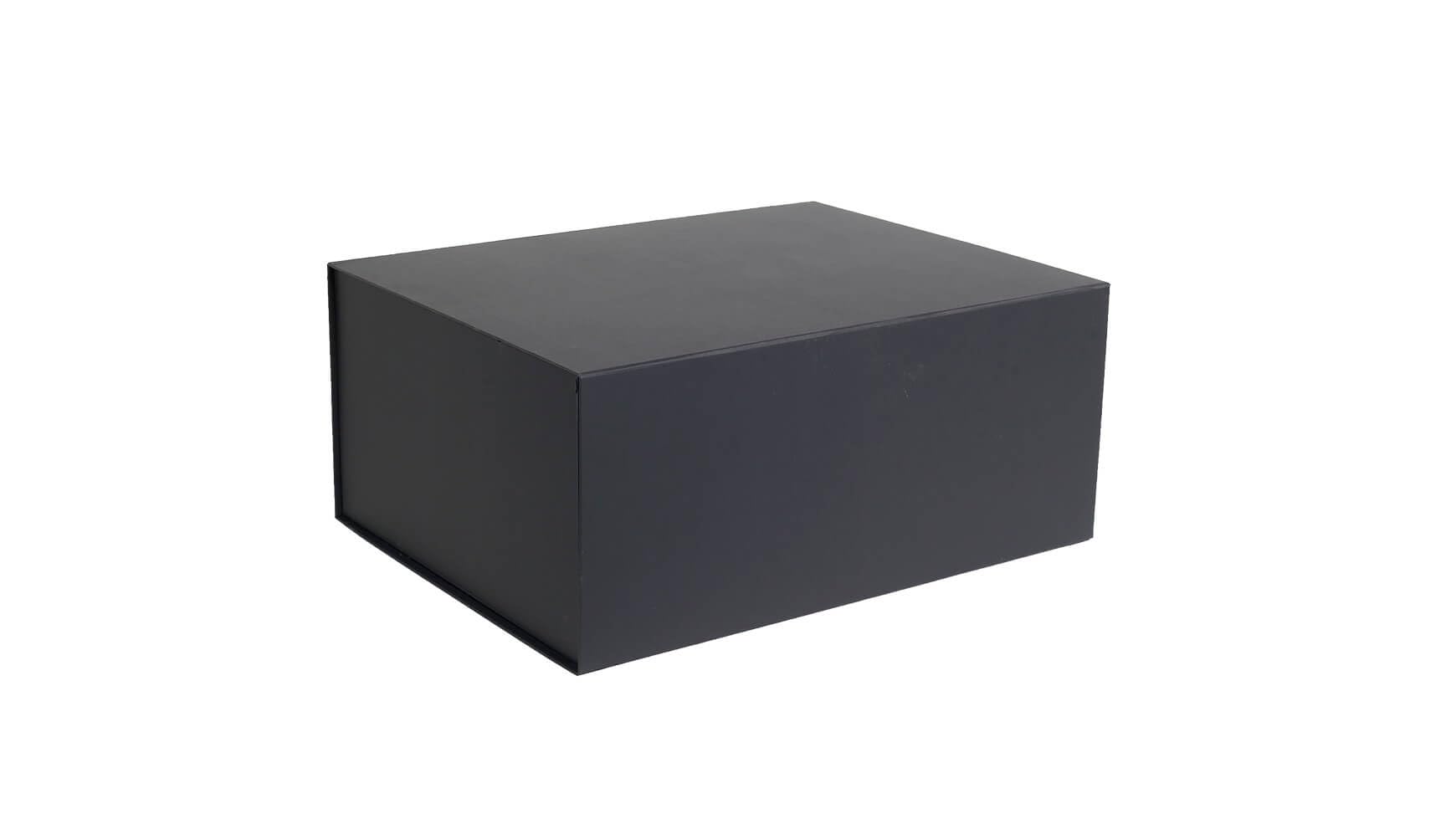 10x Magnetbox Geschenkbox Geschenkkarton 230 x 170 x 50 mm Magnetverschluss 120g/qm Schwarz hochwertige Geschenk-Verpackung