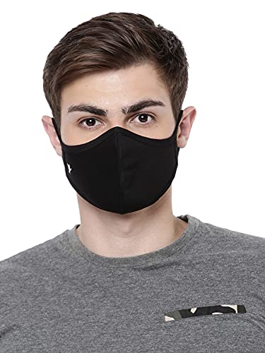 Image of Ramraj Cotton Flexible Face Mask 3 Layer Black