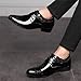 Men's Fashion High Gloss Patent Leather Oxford Formal Business Casual Lace Up Elegant Dress Shoes (Black, Adult, Men, 12, Numeric, US Footwear Size System, Medium)