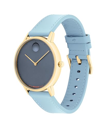 Movado Face Watch - Swiss Quartz, Leather Strap - Classic, Timeless Luxury Fashion Timepiece for Him or Her - 39mm2