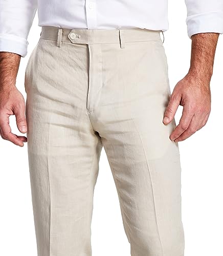 Lauren Ralph Lauren Mens UltraFlex Classic-Fit Linen Pants 32W x 32L Tan4