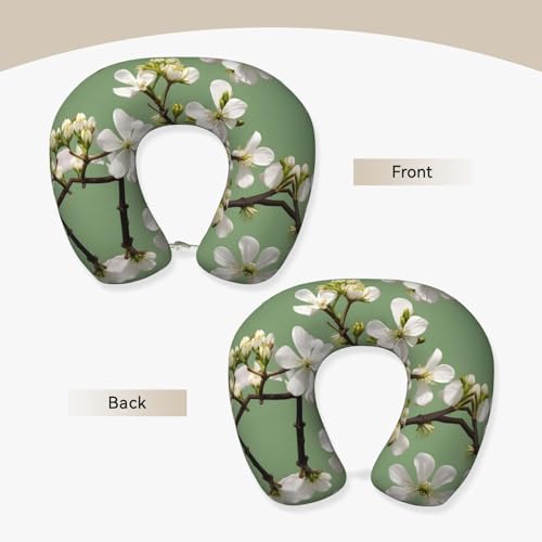 Almohada para cuello con estampado Dogwood Blossoms miniatura 3