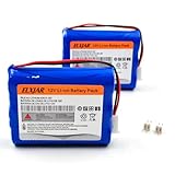 YUTSUJO (2-Pack) 11.1V 2600mAh Li-ion Battery Pack 18650 * 3 Cell with 2 Pin MTA-100 Connectors