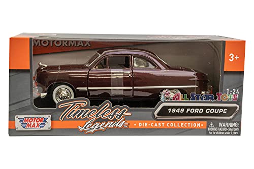 Modelo a escala 1:24 Ford Coupe 1949 Burdeos miniatura 6