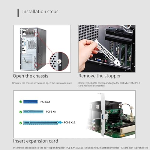 Carte d'extension Type C PCIE 3.0 X2 USB 3.2 20 Gbit/s pour transfert stable - 3