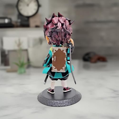 Image of Demon Slayer Kimetsu No Yaiba Tanjiro 6 inch Action Figure | Durable Lightweight PVC Anime Collectibles | Attractive Collectible Figurine for Home Decor, Office Desk & Study Table (Tanjiro)