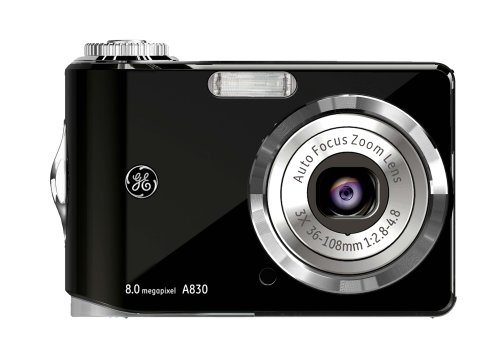 ge a830 8mp digital camera with 3x optical zoom black