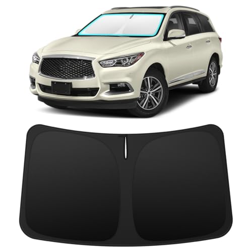 Image of INSAUTO Custom Fit Windshield Sun Shade for Infiniti QX60 2014-2021 | Foldable Front Window Sunshade Car Accessories, UV & Heat Reflector, Keeps Interior Cool, Includes Storage Bag