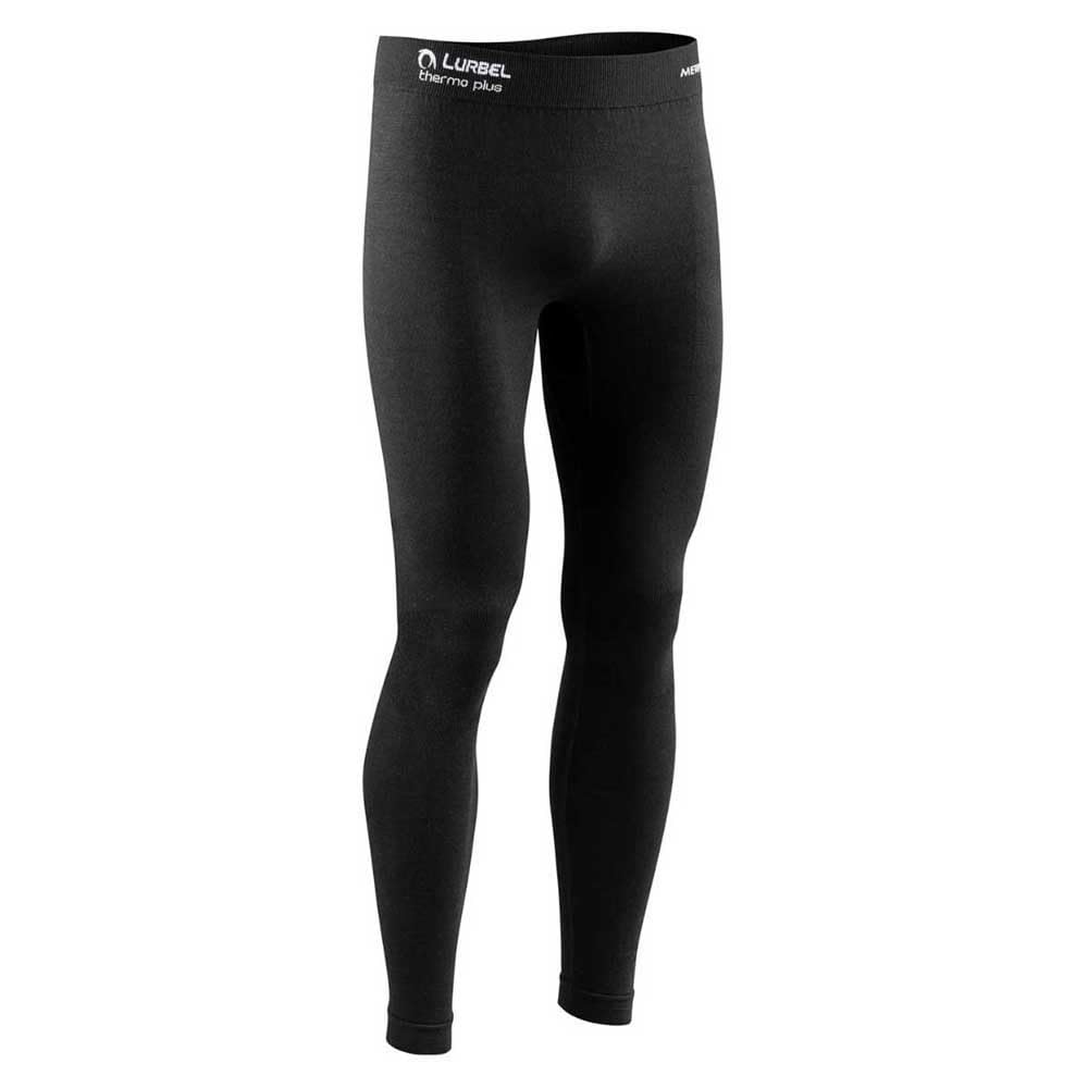 Lurbel Merino Pants, Pantalones térmicos, Mallas de Lana Merino, Mallas Outdoor, Prenda Primera Capa, Mallas Deportivas Hombre. (Negro - M)