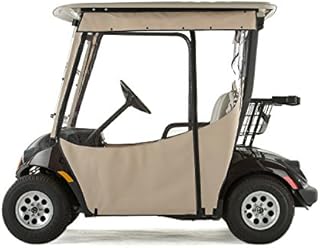 Golf Cart PRO-TOURING Sunbrella Track Enclosure - Linen-LIN - for Yamaha Drive 2