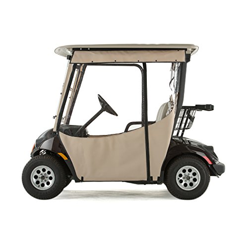 Golf Cart PRO-TOURING Sunbrella Track Enclosure - Linen-LIN - for Yamaha Drive 2