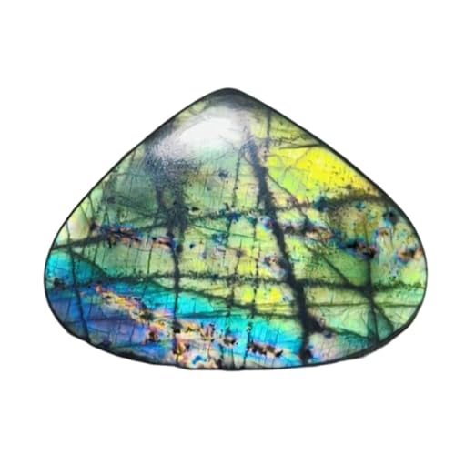 Labradorite vert d'eau en cœur pour créer vos bijoux et colliers personnalisés