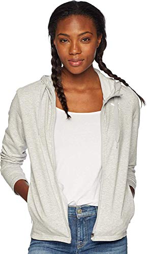 PUMA Modern Sport Full Zip Logo Hoodie Light Grey Heather SM