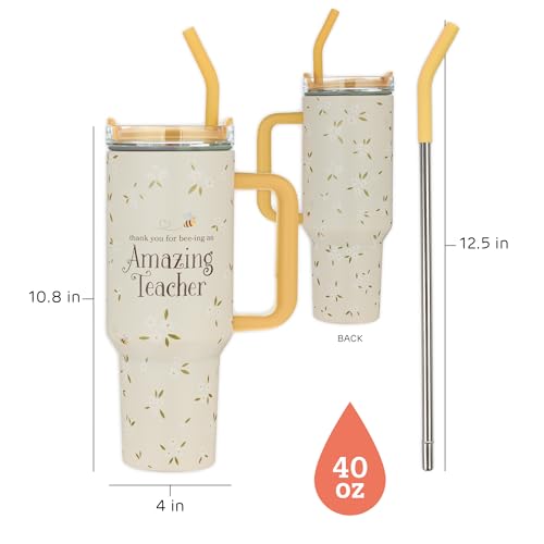 Image of WITH LOVE 40 oz Tumbler: Thank You for Bee-ing an Amazing Teacher