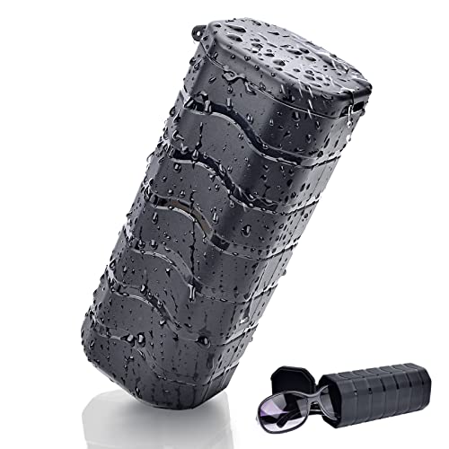 Healvaluefit Capa rígida para óculos de sol – Óculos resistentes e resistentes, lata protetora resistente a poeira e arranhões, capa tática para óculos compatível com óculos Costa Ray-Ban, Oakley