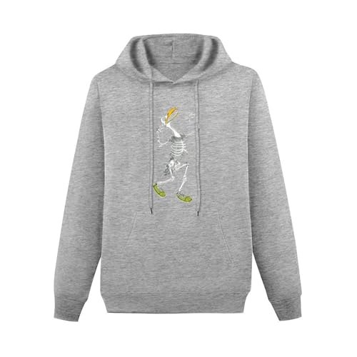 Bird Skeleton Unisex Casual Hoodies Long Sleeve Lightweight Pullover Tops Loose Sweatshirt with Pocket3