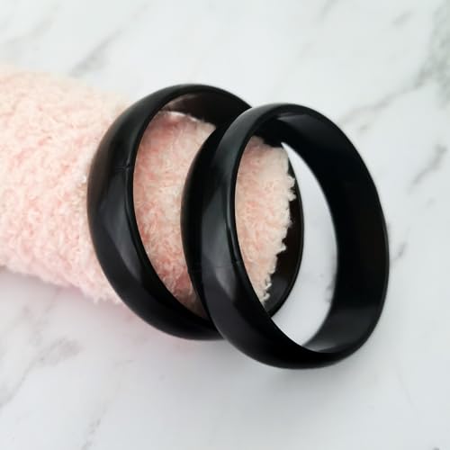 JSEA 2pcs Acrylic Candy Color Bracelets Set Small Wrist Womens Wide Bracelet Bangles3