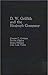 D.W. Griffith and the Biograph Company (Scarecrow Filmmakers Series)