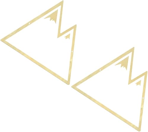 Miniatura 1 de Espejo acrílico con marco de madera, espejo de decoración de pared con forma de montaña, corte de alta precisión para pared