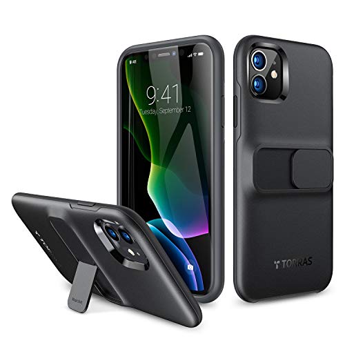 TORRAS 11 Case, 10X Military Grade Shockproof 10Ft Drop Protection Heavy Duty Protective Tough Cover Case with Stand Black