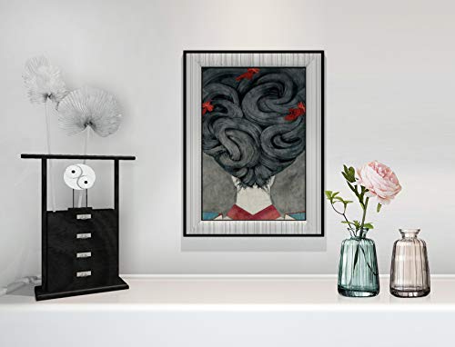 Glass Bud Vase Set of 3, Decorative Small Vase for Table Living Room Bedroom Home Office Kitchen Decor Green