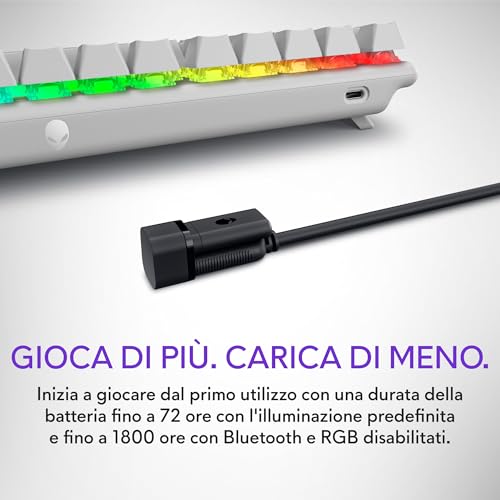 Alienware Tastiera da gioco wireless Pro - Lunar Light - Tastiera gaming - Immagine 8