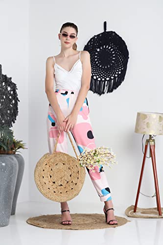 Image of GRECIILOOKS Trousers for Women | Women Trousers | Women's High-Waisted Pant | Women Trousers Pants | Regular Fit Korean Trousers for Women