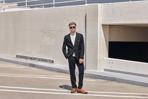 Image of CALTO Men's Invisible Height Increasing Elevator Shoes - Premium Leather Slip-on Dress Loafers - 3 Inches Taller